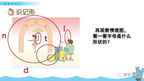 部编版一年级上册汉语拼音4 d t n l 图文讲解 知识要点