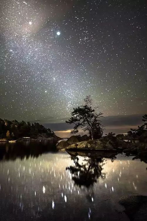 夜空下的美