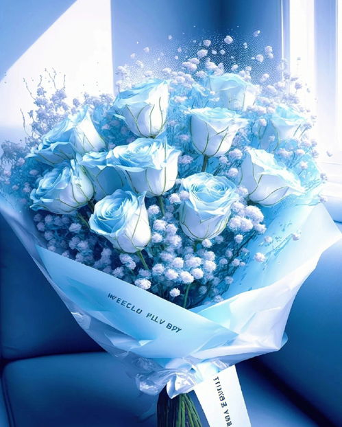 10朵碎冰蓝玫瑰花语是什么？