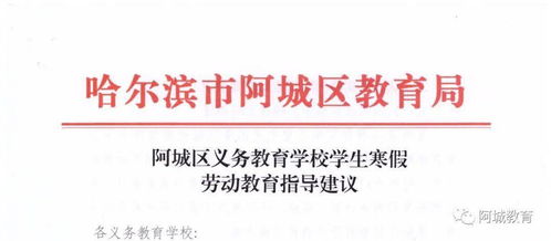 哈尔滨 不得给家长布置作业或让家长代为评改作业 这一区出台寒假学生劳动教育指导建议