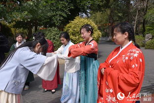 成都女农民工妇女节穿汉服庆祝 发扬传统文化 