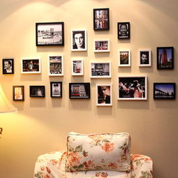 百易尚品 实木相框墙 20框组合创意 照片墙相片墙 结婚礼物 
