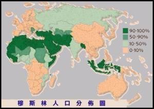 加拿大宗教信仰分布图(亚美利加洲信仰)