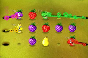 爱吃水果的虫子小游戏试玩,第63079款益智小游戏 2344小游戏 