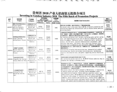 商机 贵州这100个招商项目,正在等你来 