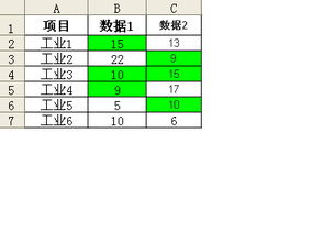 excel 匹配 对应 颜色 