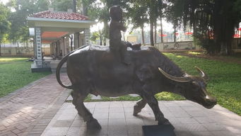 东莞横沥金牛公园的那些牛雕像
