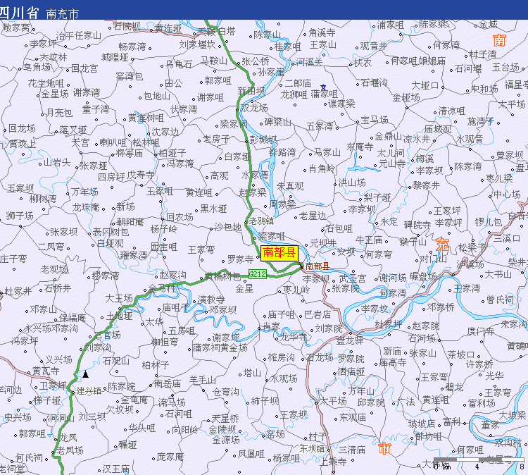 四川南部县地图