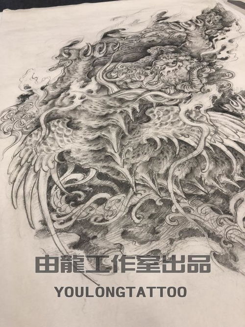 传统神兽图案设计,瑞兽貔貅设计稿,上海由龙作品