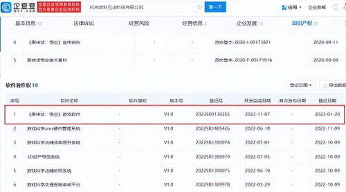 重磅 黑神话 悟空 游戏软件著作权获批,2024年发售