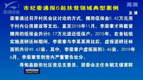 市纪委通报6起扶贫领域典型案例 