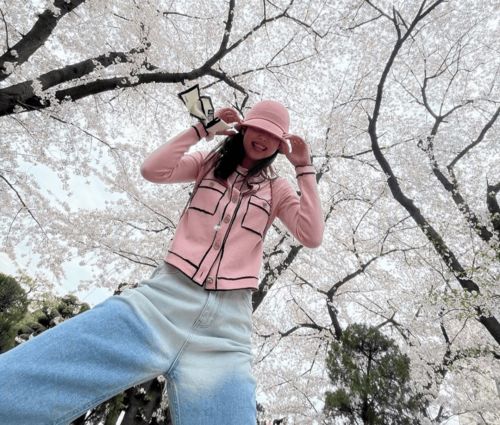 杨颖 刘嘉玲的春日赏樱图,樱花照应该怎么拍才好看