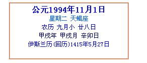 1994年9月28日阴历是什么星座 