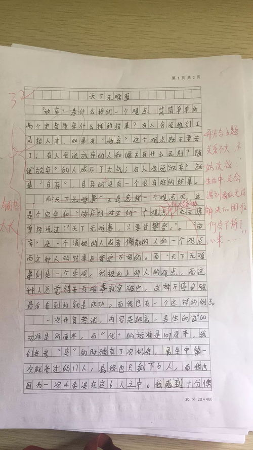 人物描写的作文200字