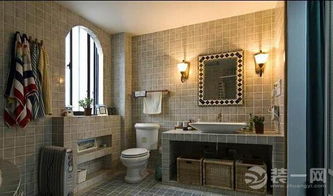 砖砌浴室柜好不好 天津装修网砖砌浴室柜效果图欣赏