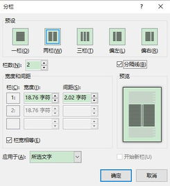 怎样在Word2010文档中设置分栏分割线 