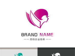 女性logo翅膀天使女人品牌标志设计