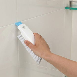 日本AISEN正品2用浴室瓷砖刷 墙角缝隙刷 除污垢厨房卫浴清洁刷子 