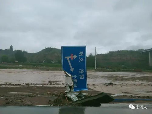 洪水下的巩义 米河不哭 米河加油 米河顶起