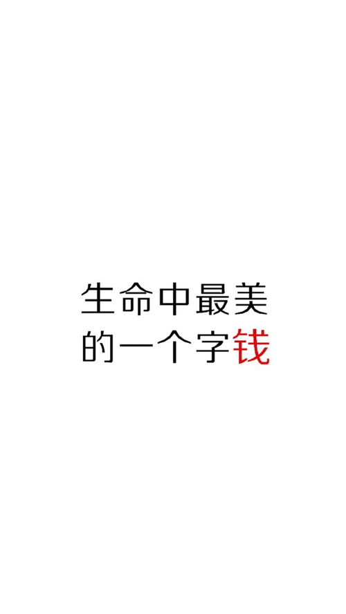 生命中最美的一个字 钱 黑白 苹果手机高清壁纸 1080x1920 爱思助手 