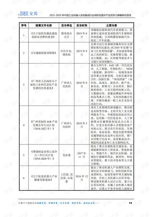 2021 2025年中国工业机器人系统集成行业调研及提升产品竞争力策略研究报告.pdf