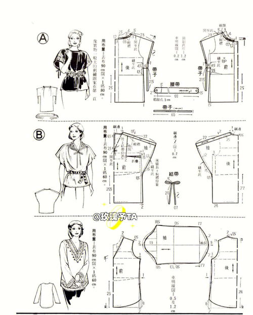 穿搭分享 衬衫 服装裁剪纸样 
