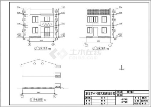 淮北市2层砖混结构农村自建房屋全套建筑结构施工图