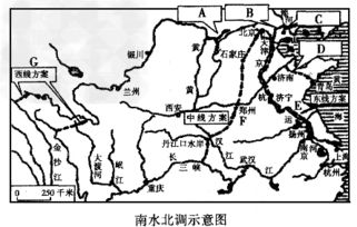 请阅读下图,回答1 2题 1.我国南水北调的主要目的是 A.解决长江流 