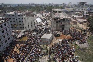 孟加拉纪念纺织厂大楼倒塌一周年 死者家属抗议维权 