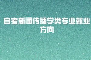 新闻传播学就业方向(新闻类有哪些专业)