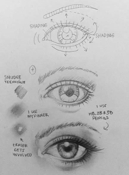 美术资料 教你如何画眼睛