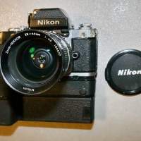 古董NIKON F2A MB2 MD3 28 45 Lens 菲林相机中的经典代表作,极具收藏价值 