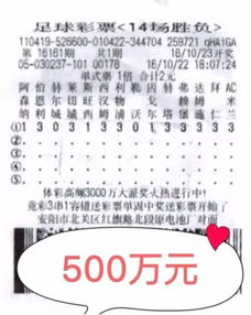 大妈10元瞎猜中足彩500万 