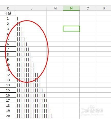 如何在WPSExcel中使用rept函数做条形图表 