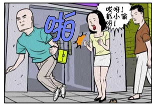 恶搞漫画 当小偷遇到拳击高手 