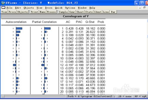 如何用eviews分析时间序列