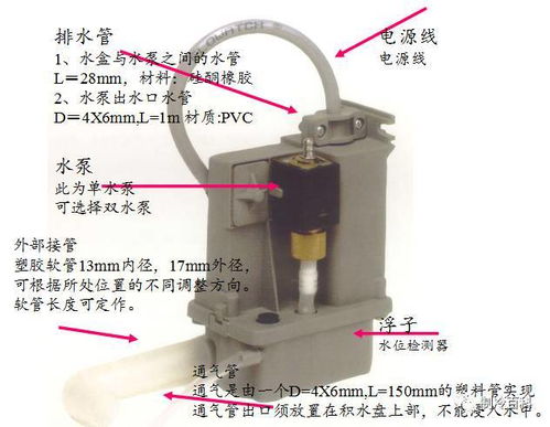 空调冷凝水提升泵的作用 原理及安装 