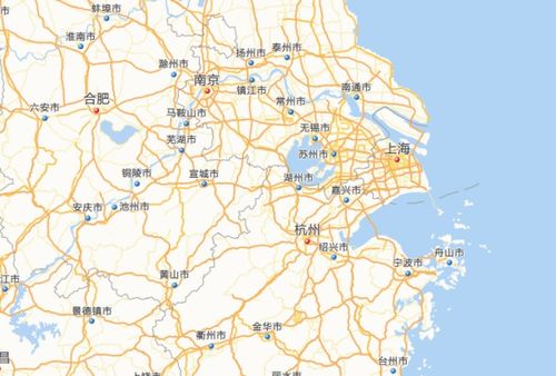 上海附近有哪些城市 