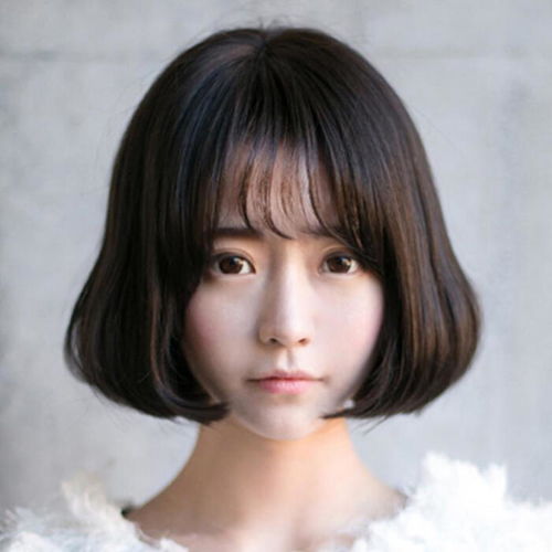 韩国女生发型空气薄刘海女短发蓬松假发气质 堆糖,美图壁纸兴趣社区 