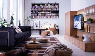 宜家风格舒适客厅客厅电视背景墙装修效果图