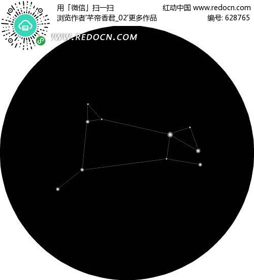 摩羯座星系图像素材AI免费下载 红动网 