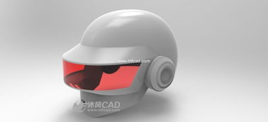 电动车佩戴的头盔绘制模型 高级曲面
