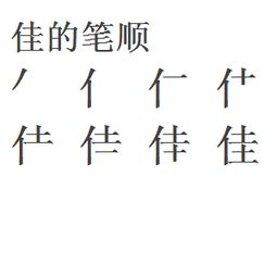 佳字的笔顺是怎样的 