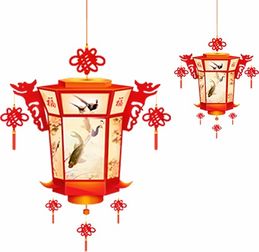 红灯笼 中国风花式画有花鸟虫鱼的红灯笼PNG素材 90设计 
