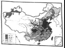 读 中国人口分布图 .回答 1 我国人口众多.人口总量居世界第一位. 2 我国人口分布不均匀.图中的黑河 腾冲一线是我国一条重要的人口分界线.该线的东南地区人口稠密 