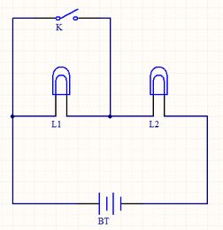 某同学用两个灯泡 一个开关组成串联电路,他在电路接好后还没有闭合开关,两灯都亮了 