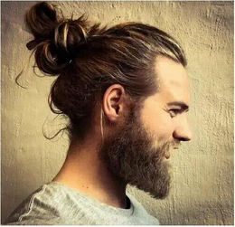 发型 用长发扎出男士专有的 MAN BUN