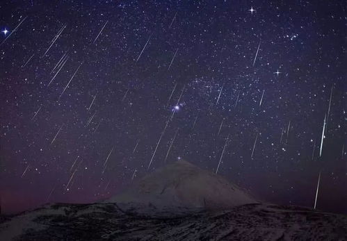 错过了 双子座 流星雨 洒满天际