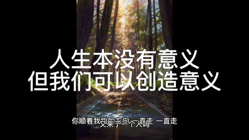 人生本没有意义,但我们可以创造意义 