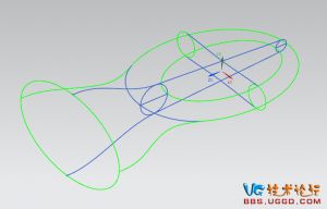 经典曲面造型 横竖两椭圆如何接顺